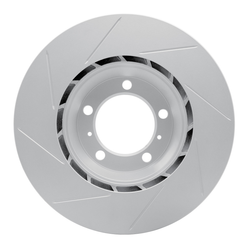 Porsche Panamera Brake Rotor (1) - Left Rear - R1 Concepts - Slotted GeoSPEC Coated - `10-`20